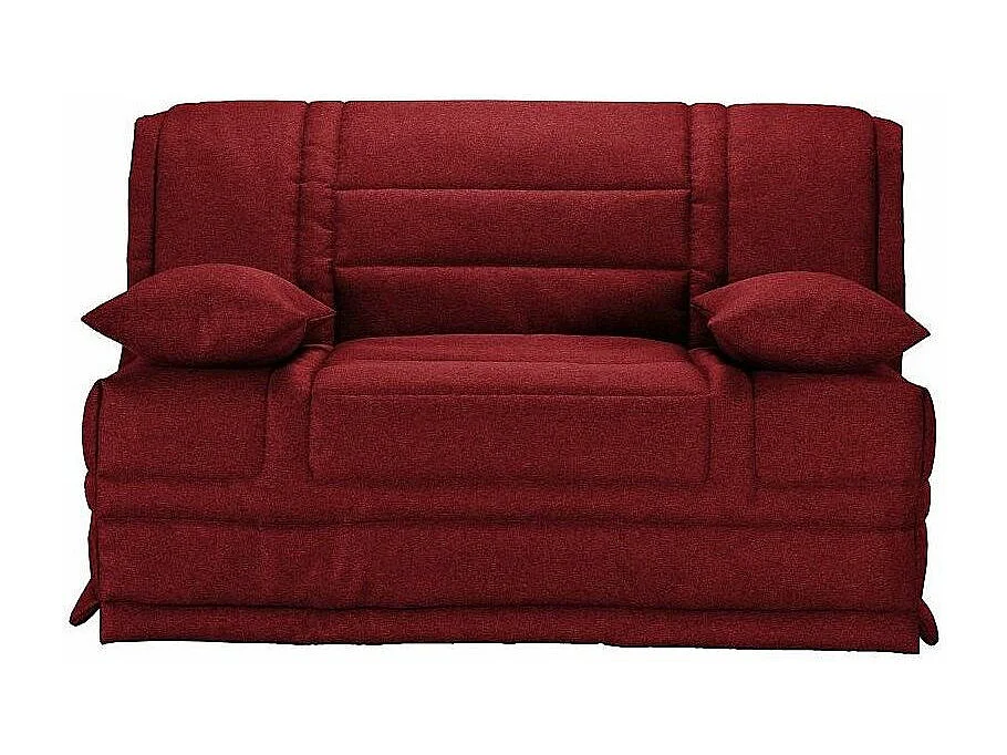 Banquette BZ tissu matelas Starconfort 15cm Pardo-Couleur Bordeaux-140x200