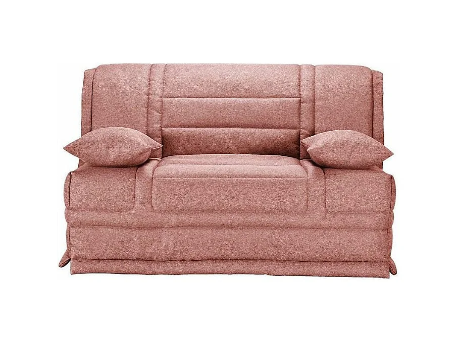 Banquette BZ tissu matelas Starconfort 15cm Pardo-Couleur Rose clair-160x200