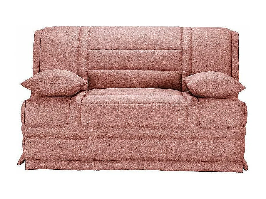 Banquette BZ tissu matelas Starconfort 15cm Pardo-Couleur Rose clair-160x200