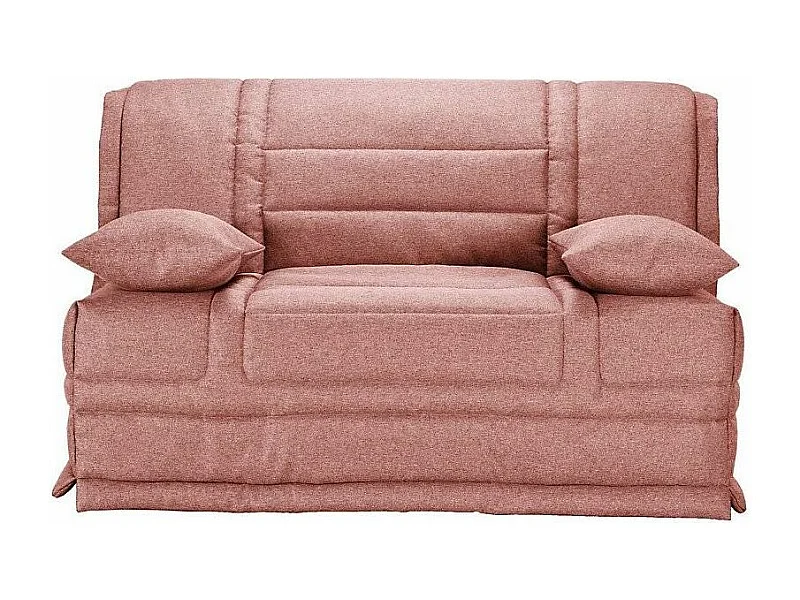 Banquette BZ tissu matelas Starconfort 15cm Pardo-Couleur Rose clair-160x200