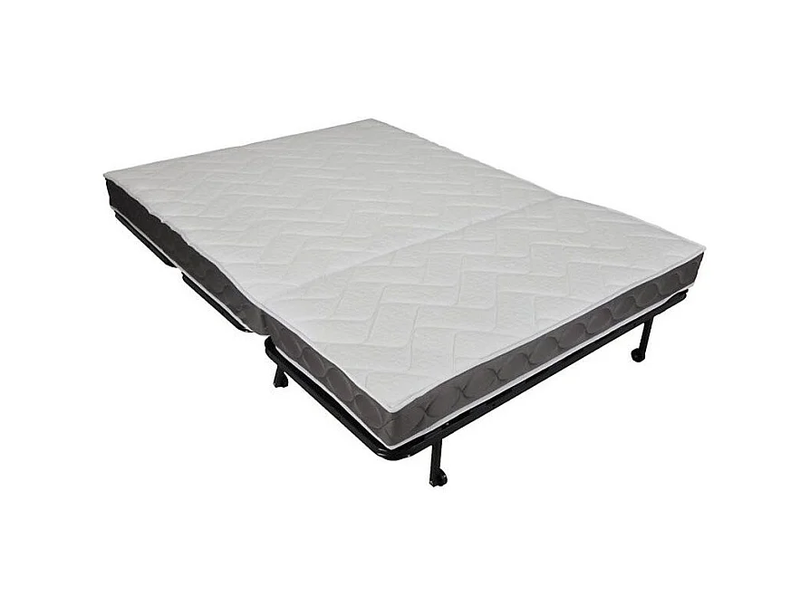 BZ zitbank Bultex matrasstof 15 cm Barnes 140x200 cm-Kleur Lichtgrijs-Opslagruimte Zonder opslag