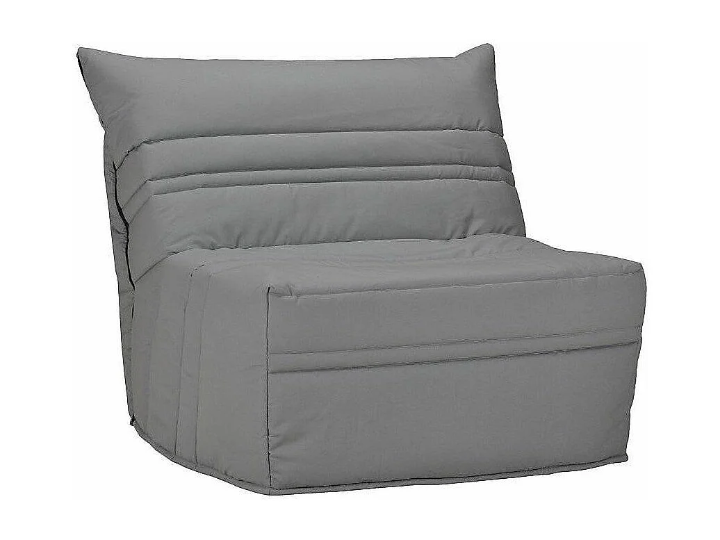 Fauteuil BZ 1 place 90x190 tissu matelas 9cm Optale-Couleur Gris clair
