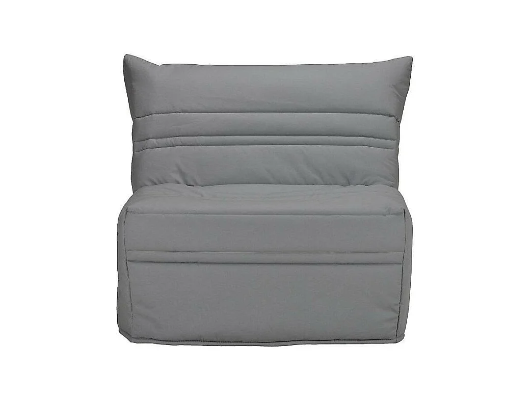 Fauteuil BZ 1 place 90x190 tissu matelas 9cm Optale-Couleur Gris clair