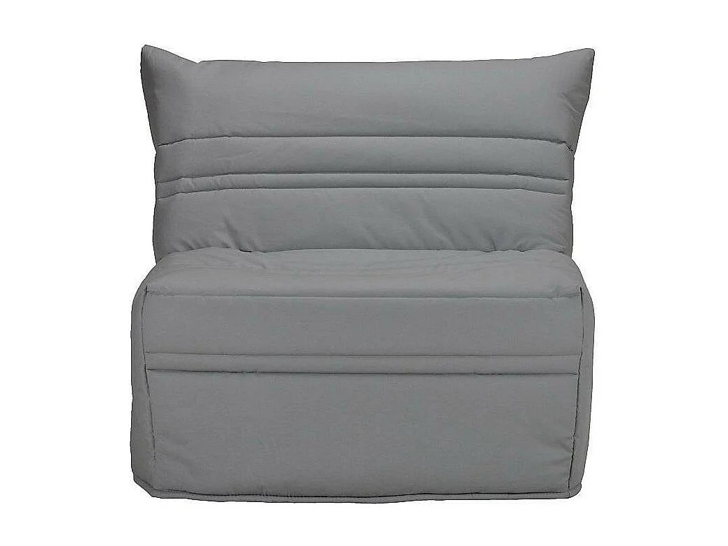 BZ fauteuil 1 zits 90x190 cm stoffen matras 9 cm Optale-Kleur Lichtgrijs