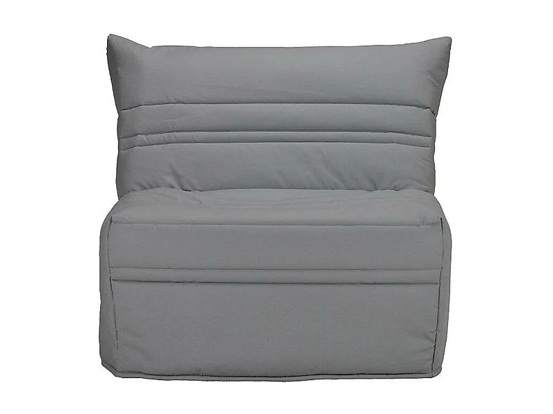 Fauteuil BZ 1 place 90x190 tissu matelas 9cm Optale-Couleur Gris clair