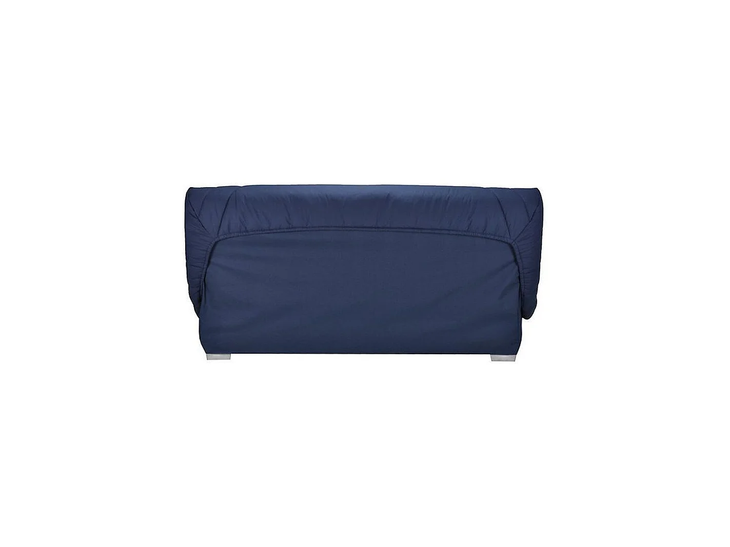 Banquette Clic Clac tissu matelas Bultex 14cm avec rangement Bary-Couleur Bleu nuit-130x190