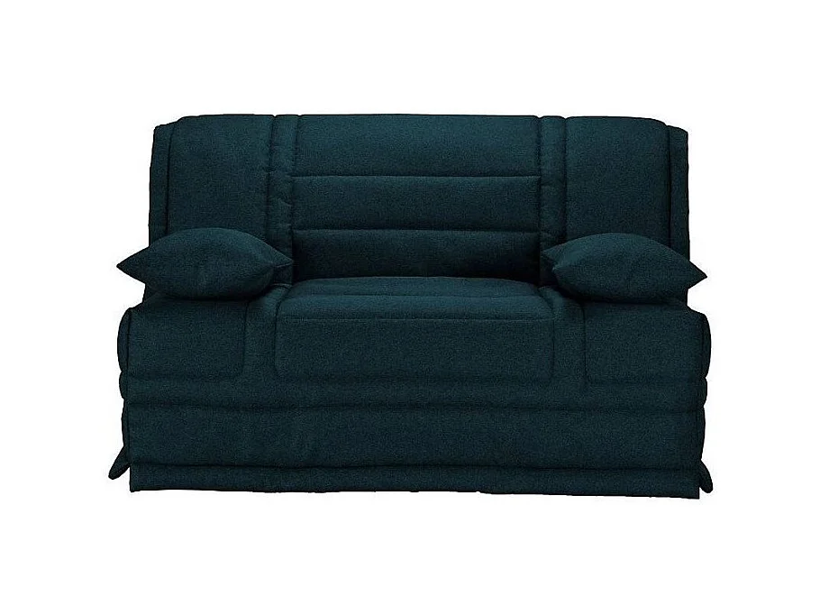 Banquette BZ tissu matelas Starconfort 15cm Pardo-Couleur Bleu foncé-140x200-Coffre de rangement Avec rangement