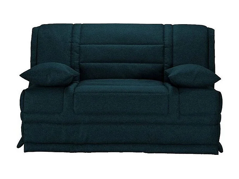Banquette BZ tissu matelas Starconfort 15cm Pardo-Couleur Bleu foncé-140x200-Coffre de rangement Avec rangement