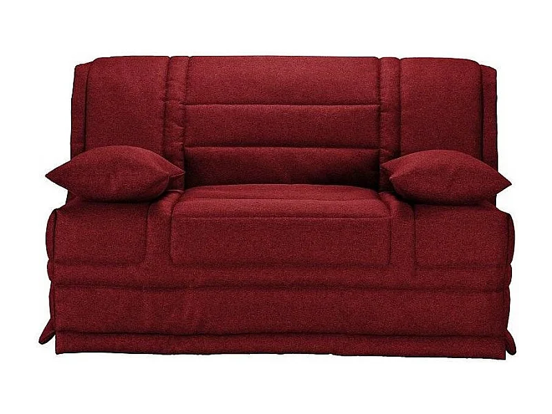 Banquette BZ tissu matelas 12cm Venus-Couleur Bordeaux-160x200