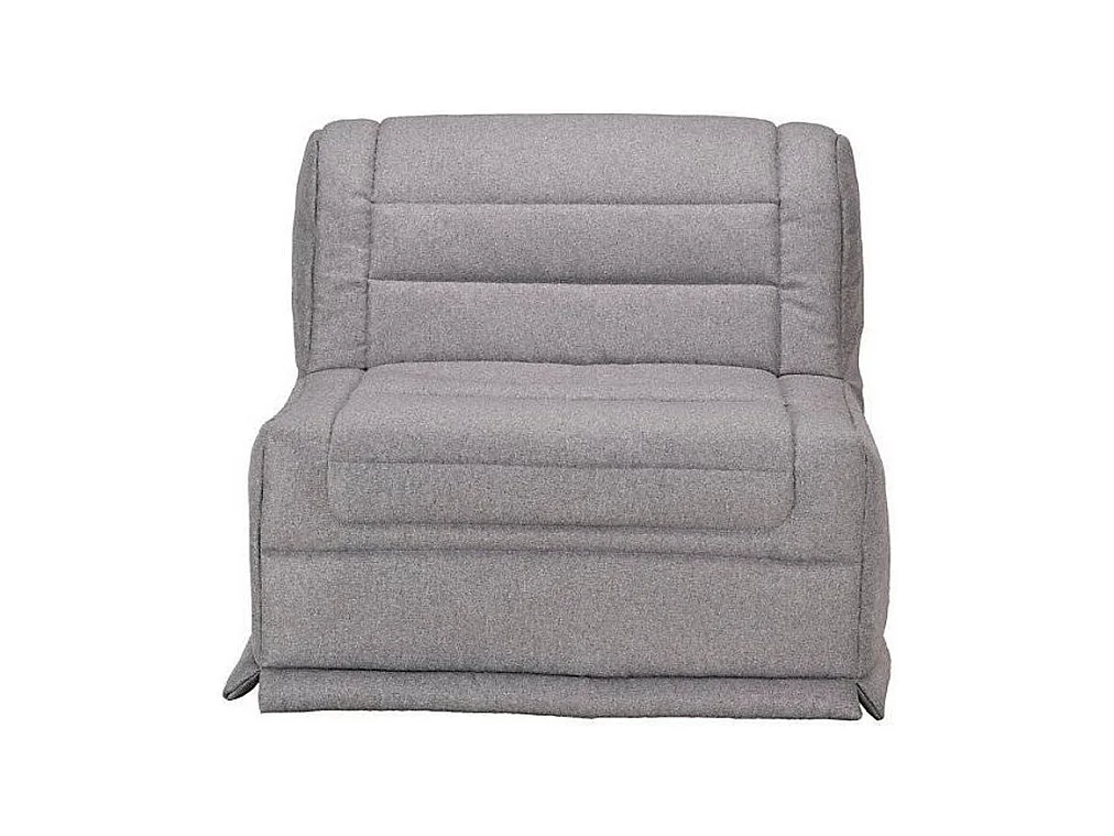Fauteuil BZ 1 place 90x190 tissu matelas 12cm Venus-Couleur Gris