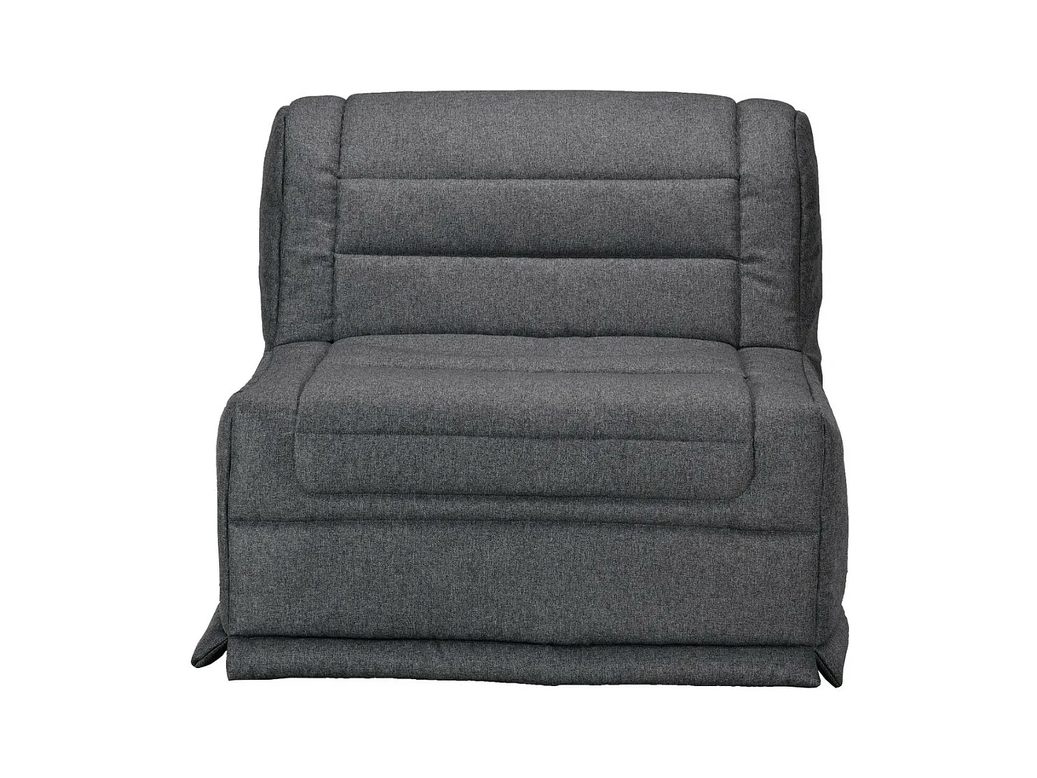 Fauteuil BZ 1 place 90x190 tissu matelas 12cm Venus-Couleur Gris