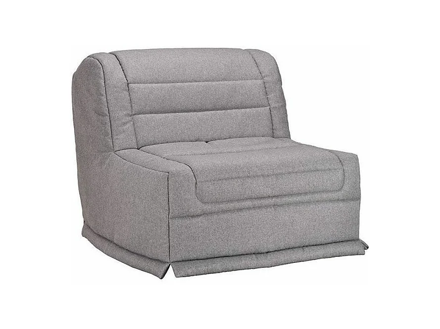 Fauteuil BZ 1 place 90x190 tissu matelas 12cm Venus-Couleur Gris