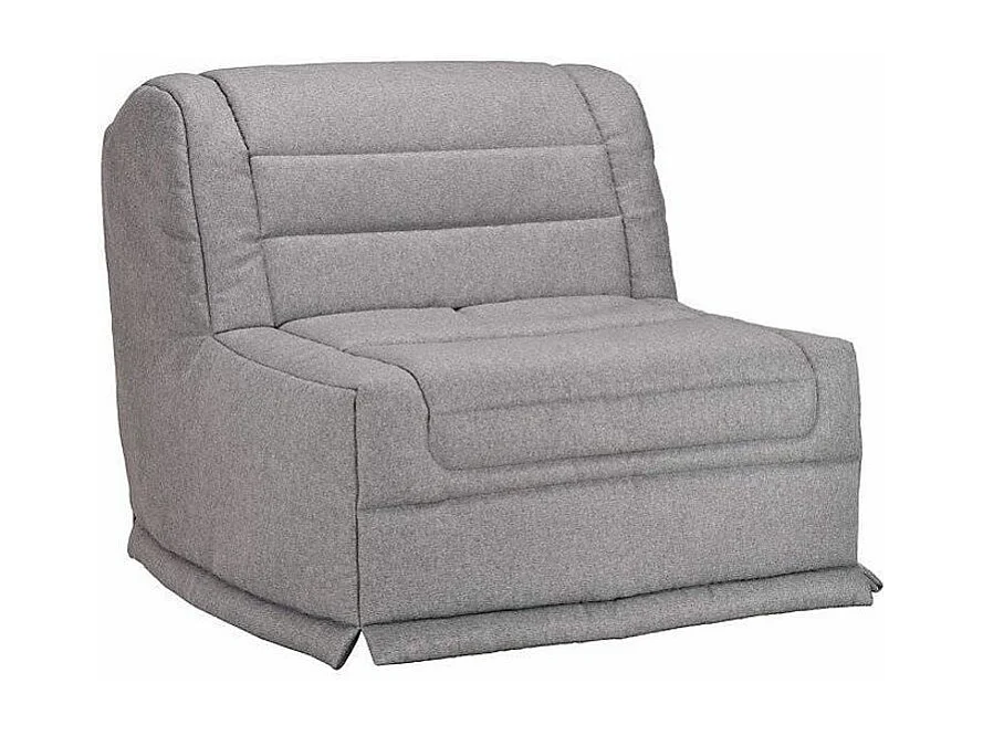 BZ fauteuil 1 zits 90x190 cm stoffen matras 12 cm Venus-Kleur Grijs
