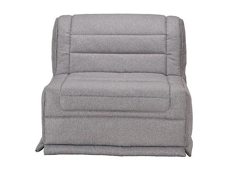 Fauteuil BZ 1 place 90x190 tissu matelas 12cm Venus-Couleur Gris