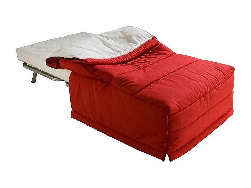 Fauteuil BZ 1 place microfibre matelas 12cm Venus-Couleur Marron Foncé