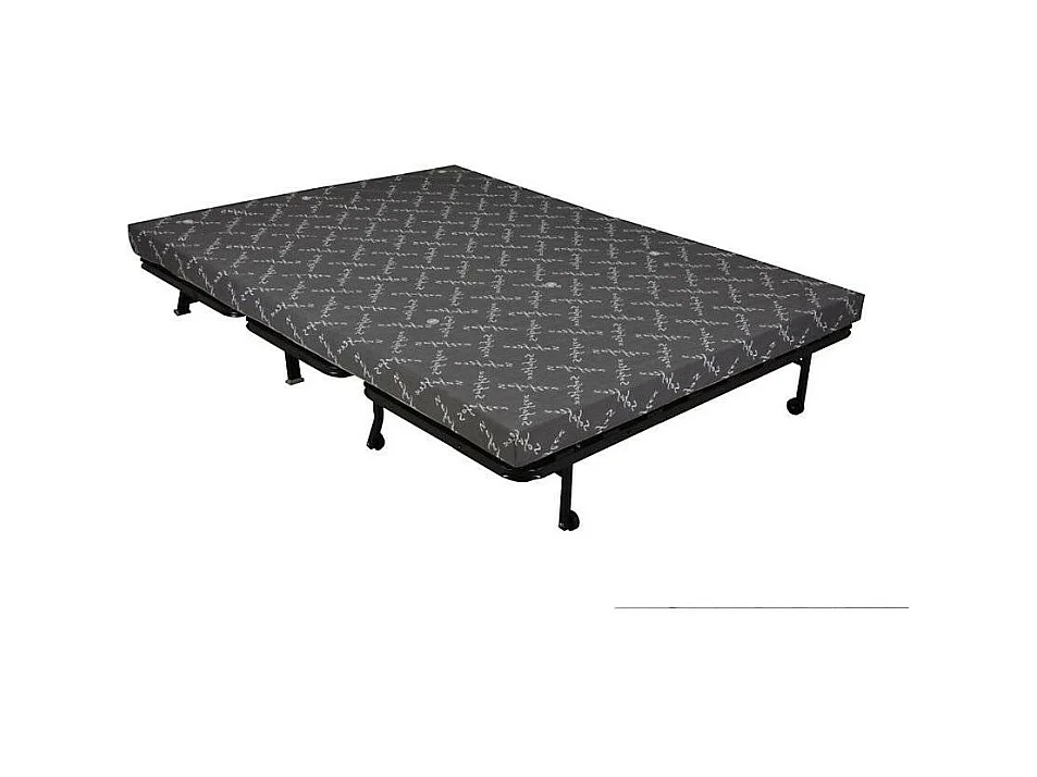 BZ zitbank Sofaconfort matrasstof 9 cm Optale 143 cm-Kleur Donkergrijs