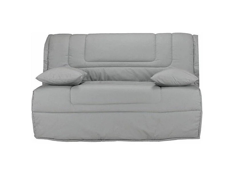 Banquette BZ tissu matelas Bultex 12cm 140x190 Bounty-Couleur Gris clair