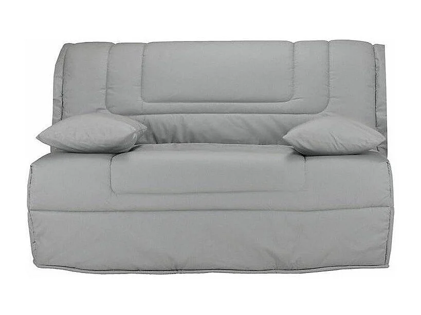 Banquette BZ tissu matelas Bultex 12cm 140x190 Bounty-Couleur Gris clair