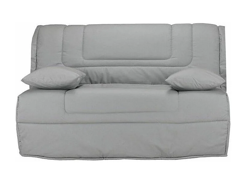 Banquette BZ tissu matelas Bultex 12cm 140x190 Bounty-Couleur Gris clair