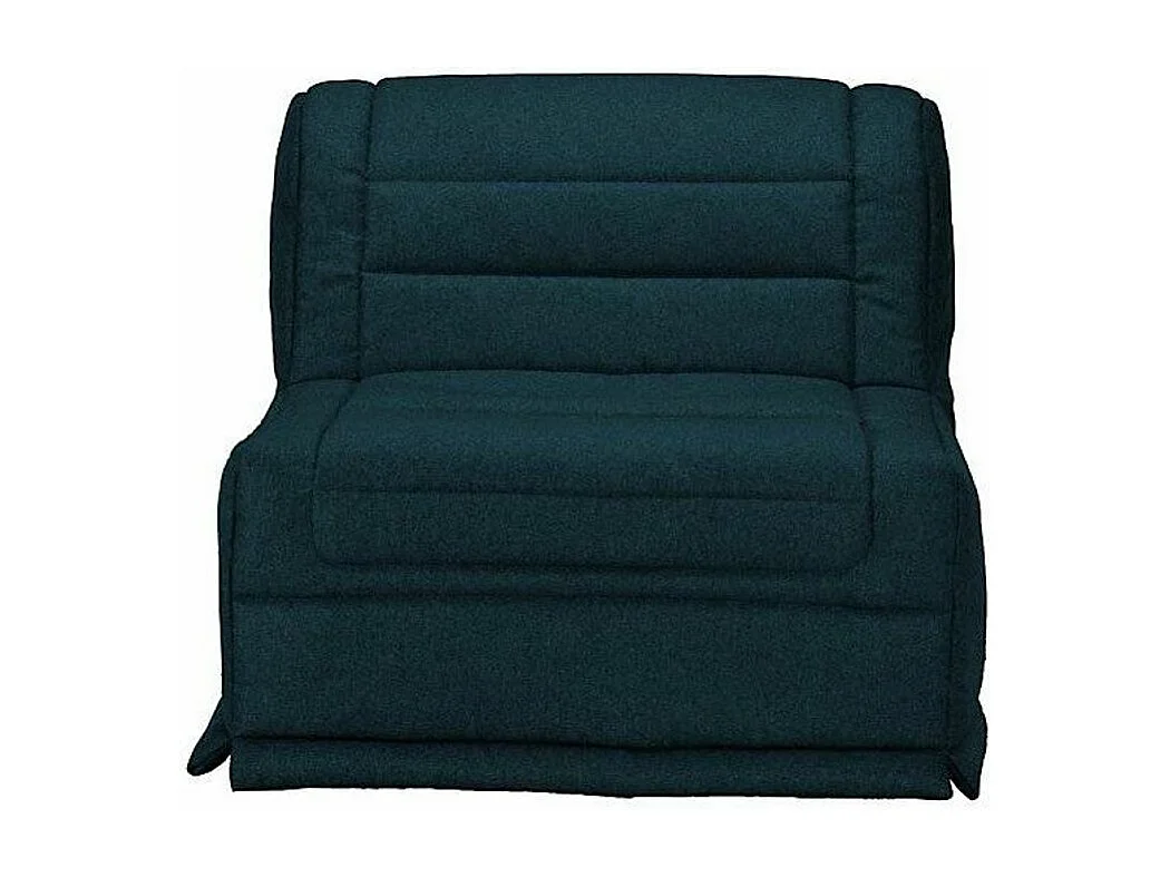 Fauteuil BZ 1 place 90x190 tissu matelas 12cm Venus-Couleur Bleu foncé