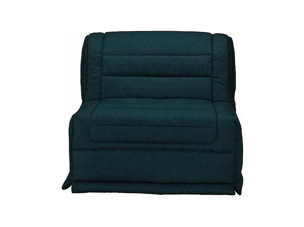 Fauteuil BZ 1 place 90x190 tissu matelas 12cm Venus-Couleur Bleu foncé