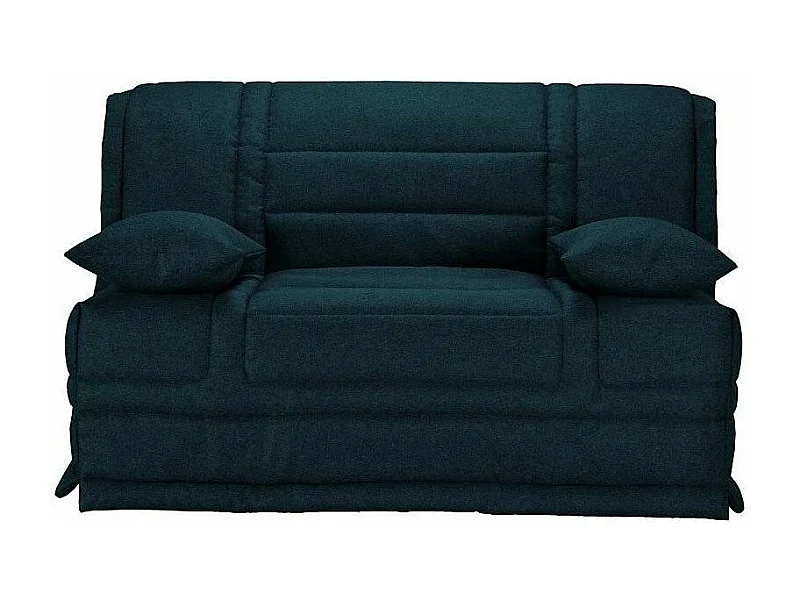 Banquette BZ tissu matelas Starconfort 15cm Pardo-Couleur Bleu foncé-160x200