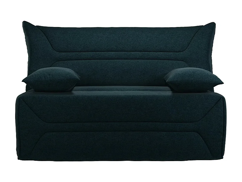 Canapé BZ Tissu matelas 12cm 140x190 Zilo-Couleur Bleu marine