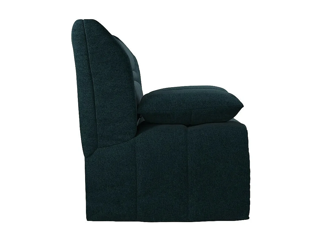 Canapé BZ Tissu matelas 12cm 140x190 Zilo-Couleur Bleu marine