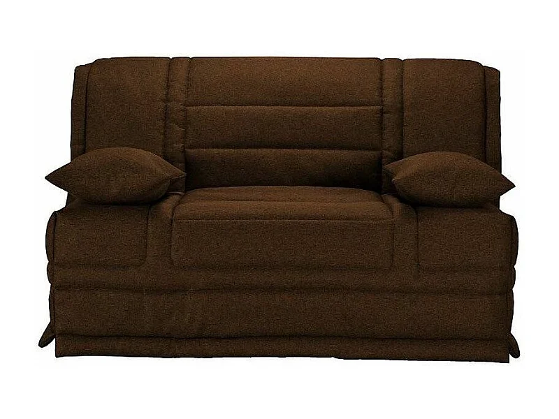Banquette BZ tissu matelas 12cm Venus-Couleur Marron-160x200