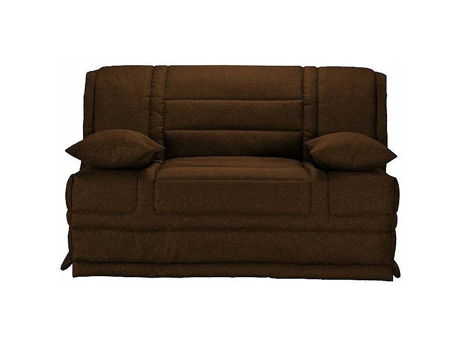 Banquette BZ tissu matelas 12cm Venus-Couleur Marron-160x200