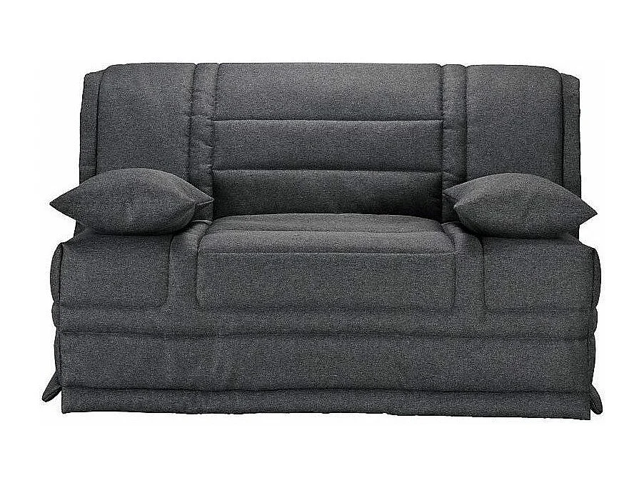 Banquette BZ tissu matelas Starconfort 15cm Pardo-Couleur Gris foncé-140x200