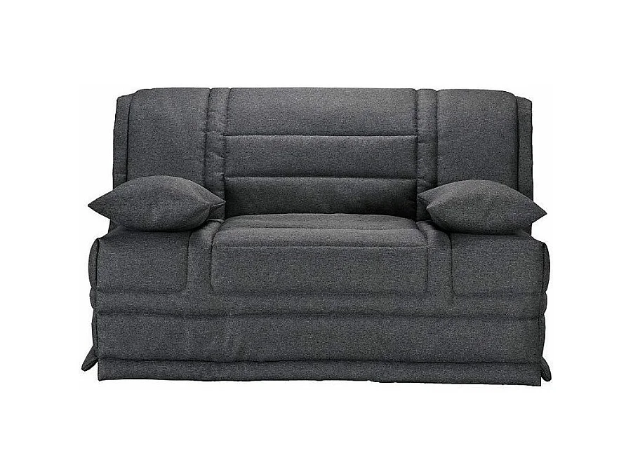 Banquette BZ tissu matelas Starconfort 15cm Pardo-Couleur Gris foncé-140x200