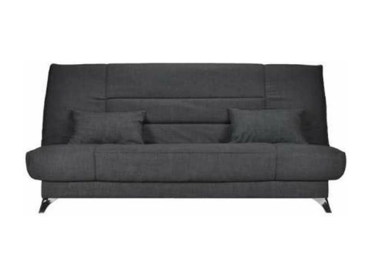 Banquette Clic-clac tissu 130x190 matelas Starflex 13cm avec rangement Malax-Couleur Bleu cyan