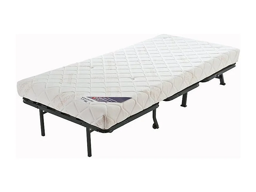 Eenpersoons accordeon bedbank 90x190 cm matras 12 cm Brioca-Kleur B920