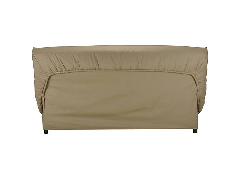 Banquette Clic Clac tissu matelas Starbed 13cm avec coffre de rangement Kistar 130x190-Couleur Gris clair chiné