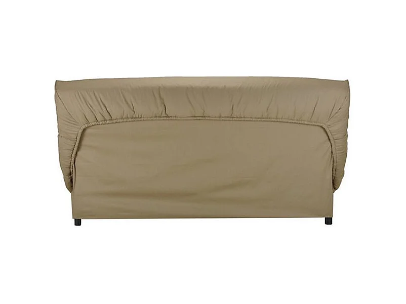 Banquette Clic Clac tissu matelas Starbed 13cm avec coffre de rangement Kistar 130x190-Couleur Gris clair chiné