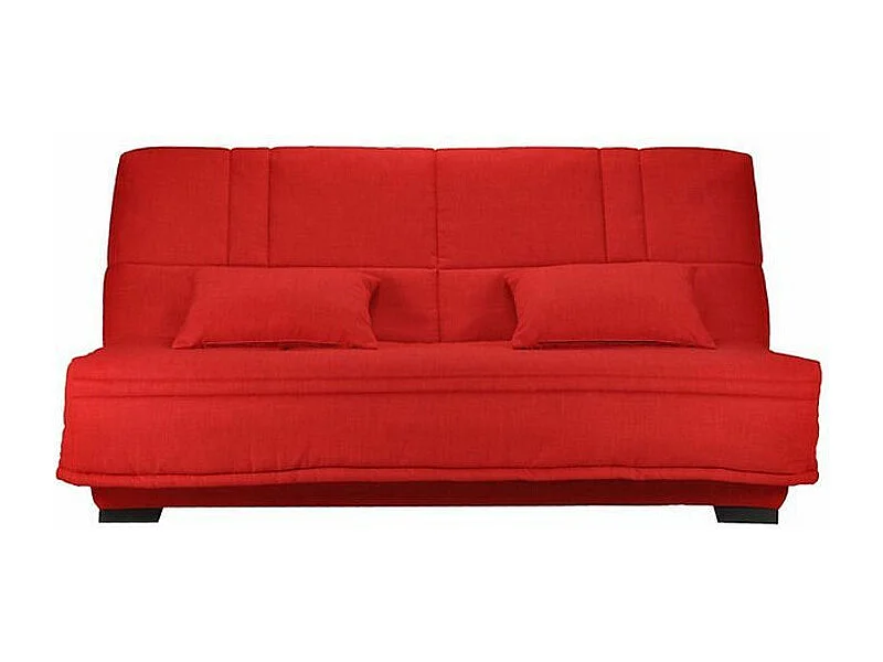 Microvezel slaapbank met Starlux matrasopberger 17 cm Minel 207 cm-Kleur Zwart