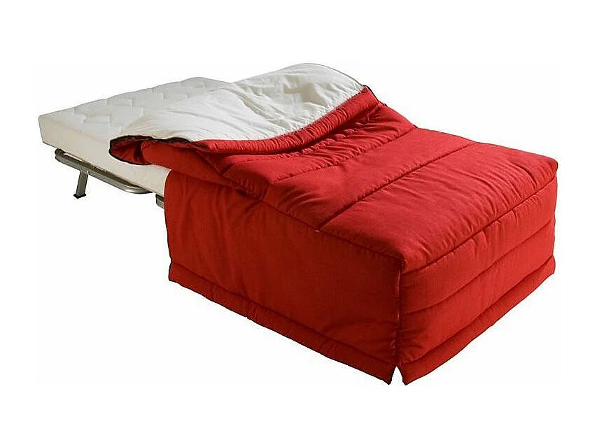 Fauteuil BZ 1 place microfibre matelas 12cm Venus-Couleur Noir