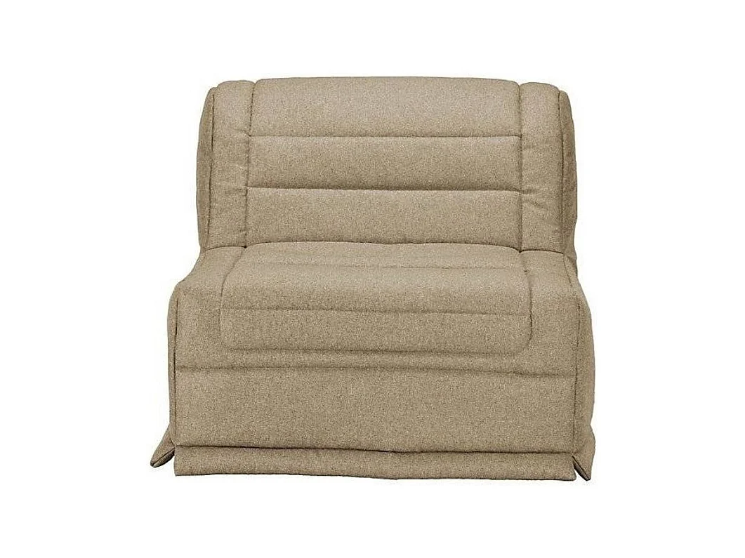 Fauteuil BZ 1 place microfibre matelas 12cm Venus-Couleur Gris clair