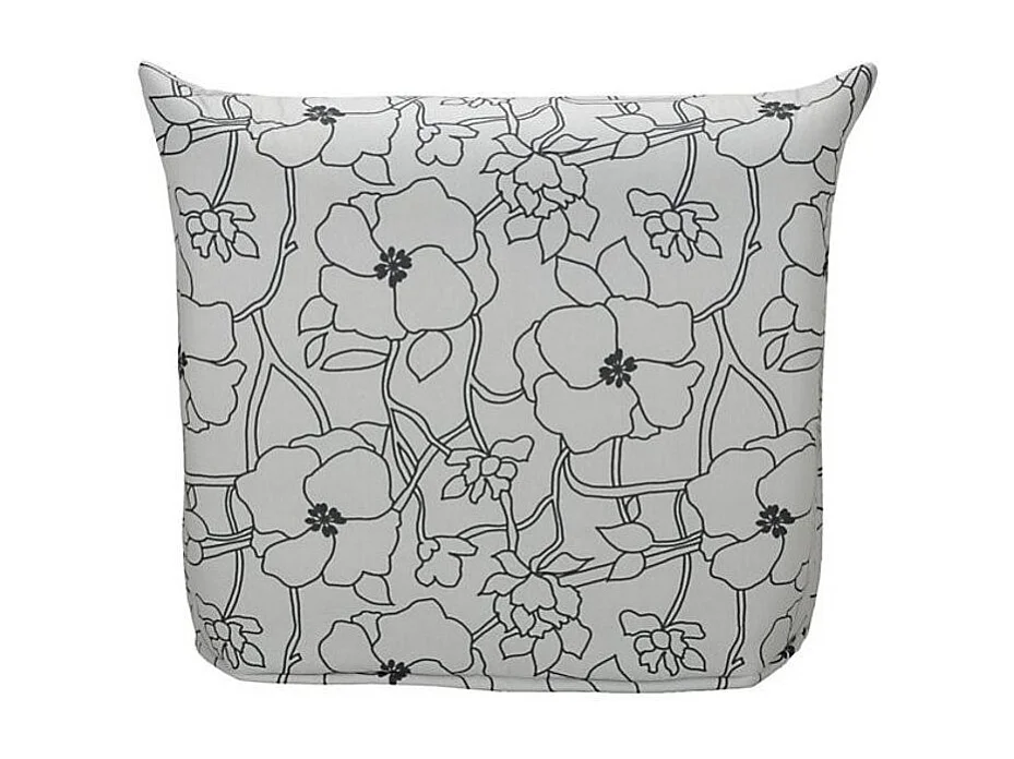 Banquette BZ grise imprimée 90x190 Matelas Starconfort 12cm Pétales