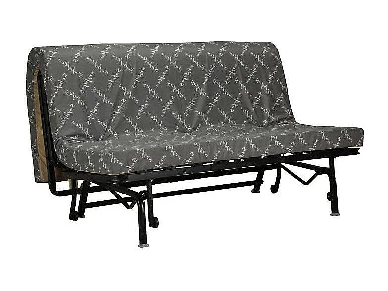 Banquette lit accordéon 2 places 140x190 design marron Optale