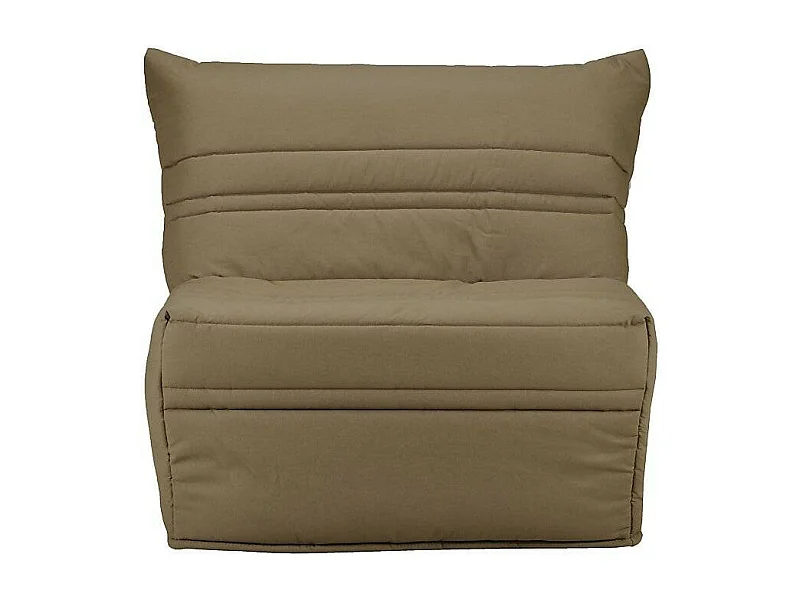 Fauteuil BZ 1 place 90x190 tissu matelas 9cm Optale-Couleur Taupe