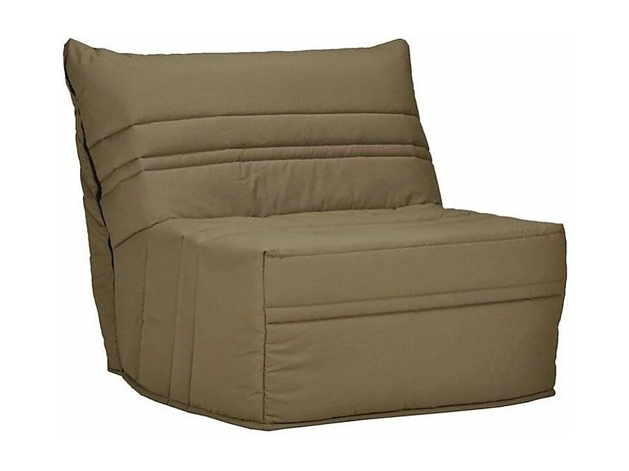 Fauteuil BZ 1 place 90x190 tissu matelas 9cm Optale-Couleur Taupe