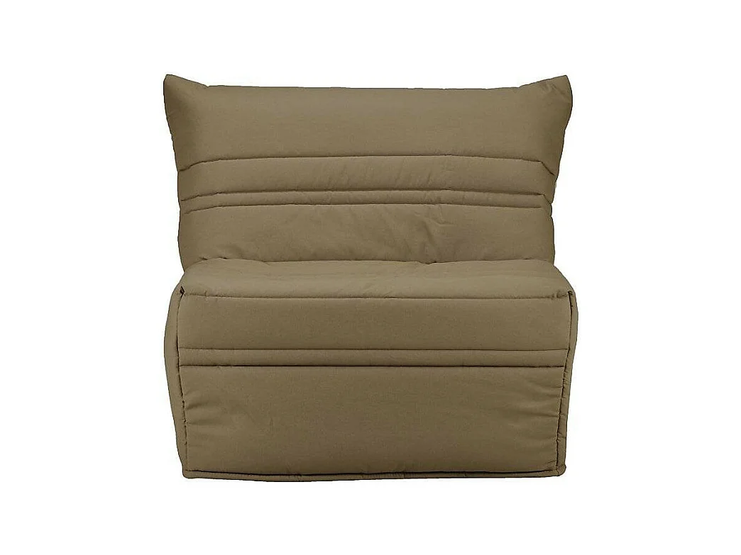 Fauteuil BZ 1 place 90x190 tissu matelas 9cm Optale-Couleur Taupe