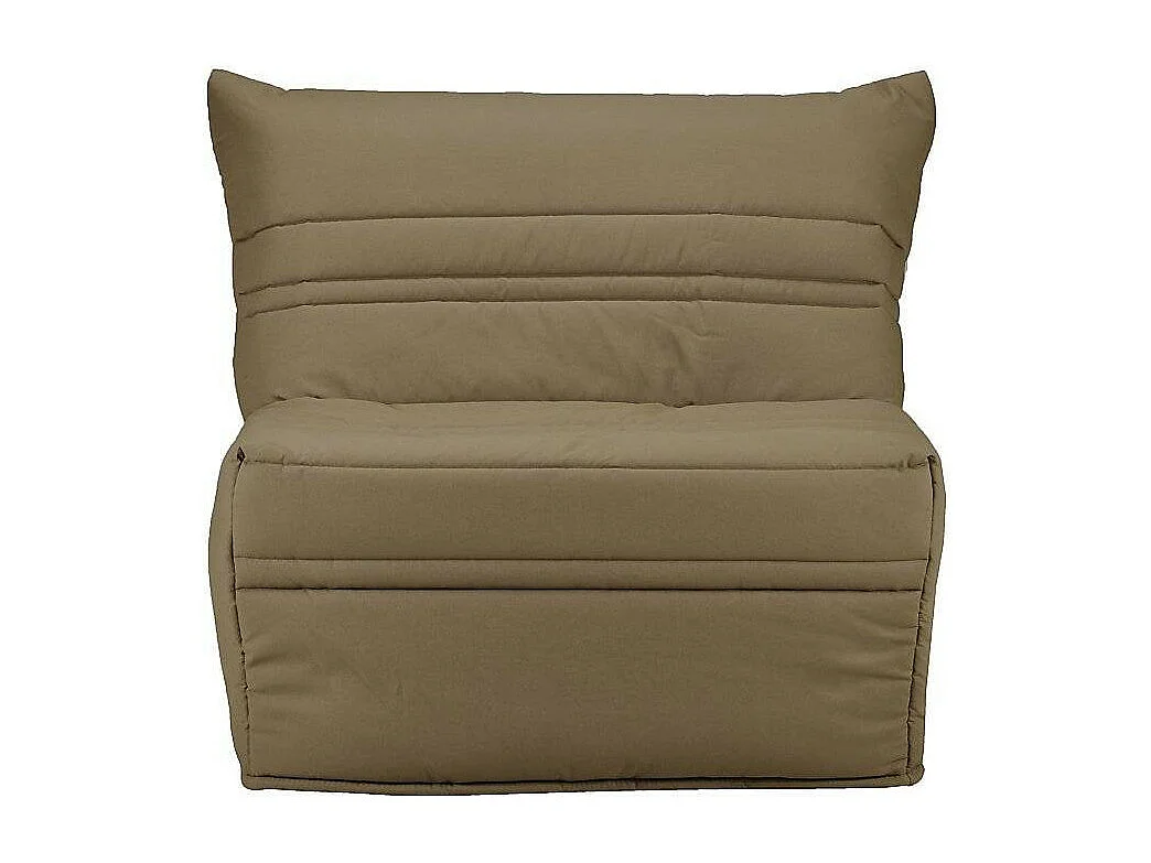 Fauteuil BZ 1 place 90x190 tissu matelas 9cm Optale-Couleur Taupe