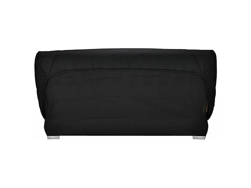 Banquette Clic-clac tissu 130x190 matelas Bultex 14cm avec rangement Zéa-Couleur Marron clair