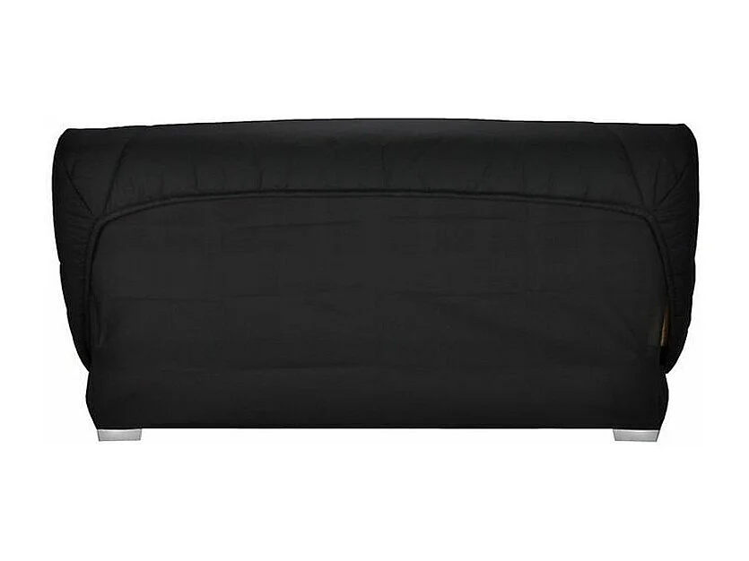 Banquette Clic-clac tissu 130x190 matelas Bultex 14cm avec rangement Zéa-Couleur Marron clair