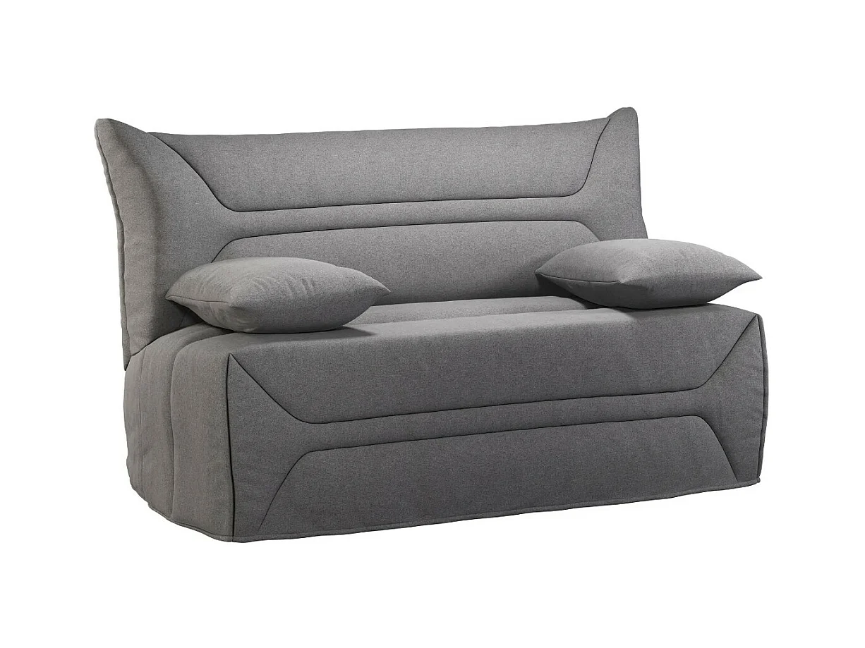 BZ bank Matrasstof 12 cm 140x190 cm Zilo-Kleur Lichtgrijs-Opslagruimte Met opbergruimte