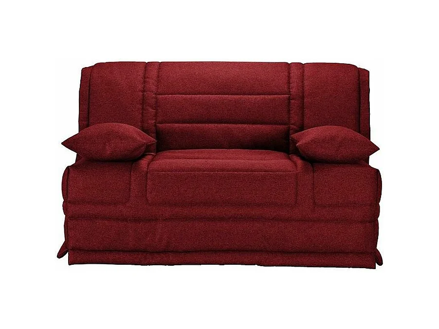 Banquette BZ tissu matelas 12cm Venus-Couleur Bordeaux-140x200