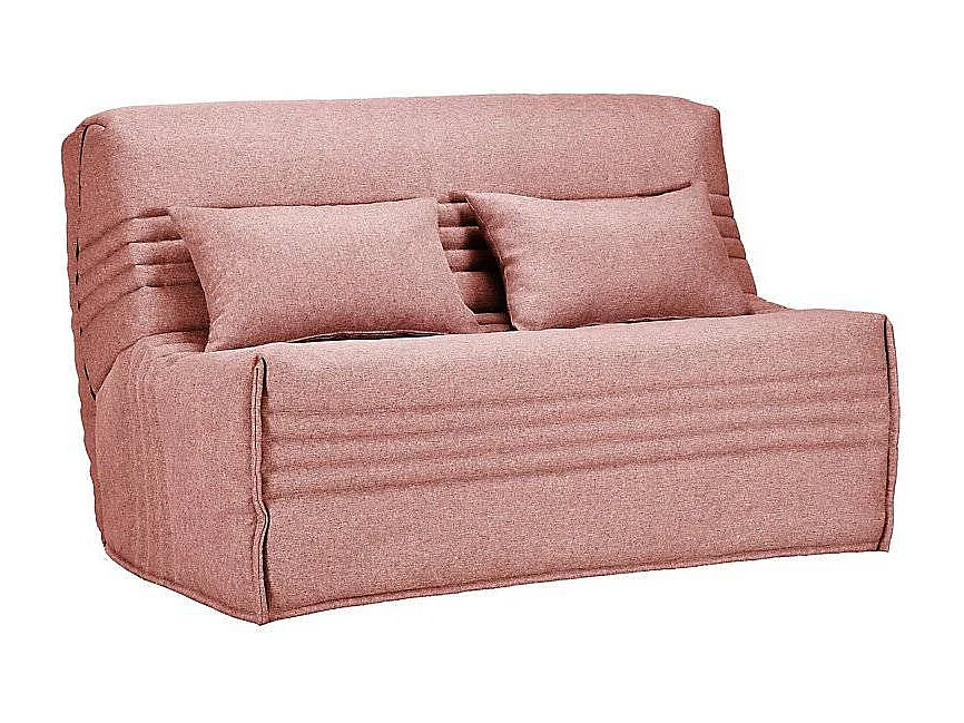 BZ bankstof 140x200 cm Bultex matras 15 cm Celia-Kleur Lichtroze-Opslagruimte Met opbergruimte